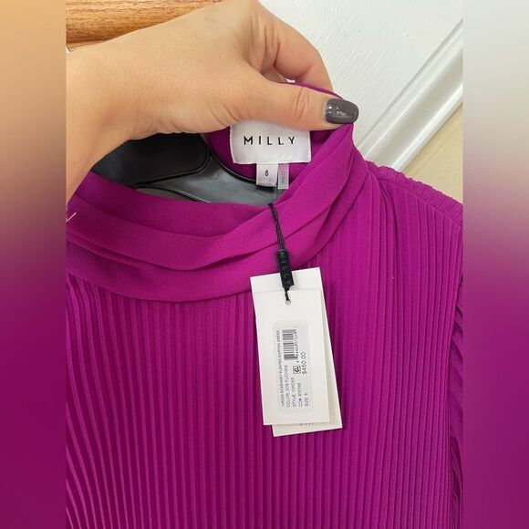 Milly vibrant purple mini dress - Picture 4 of 6